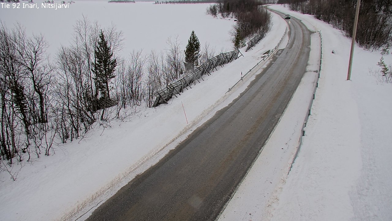 Weather Camera Image Road 92 Inari, Nitsijärvi, Inari, Lappi