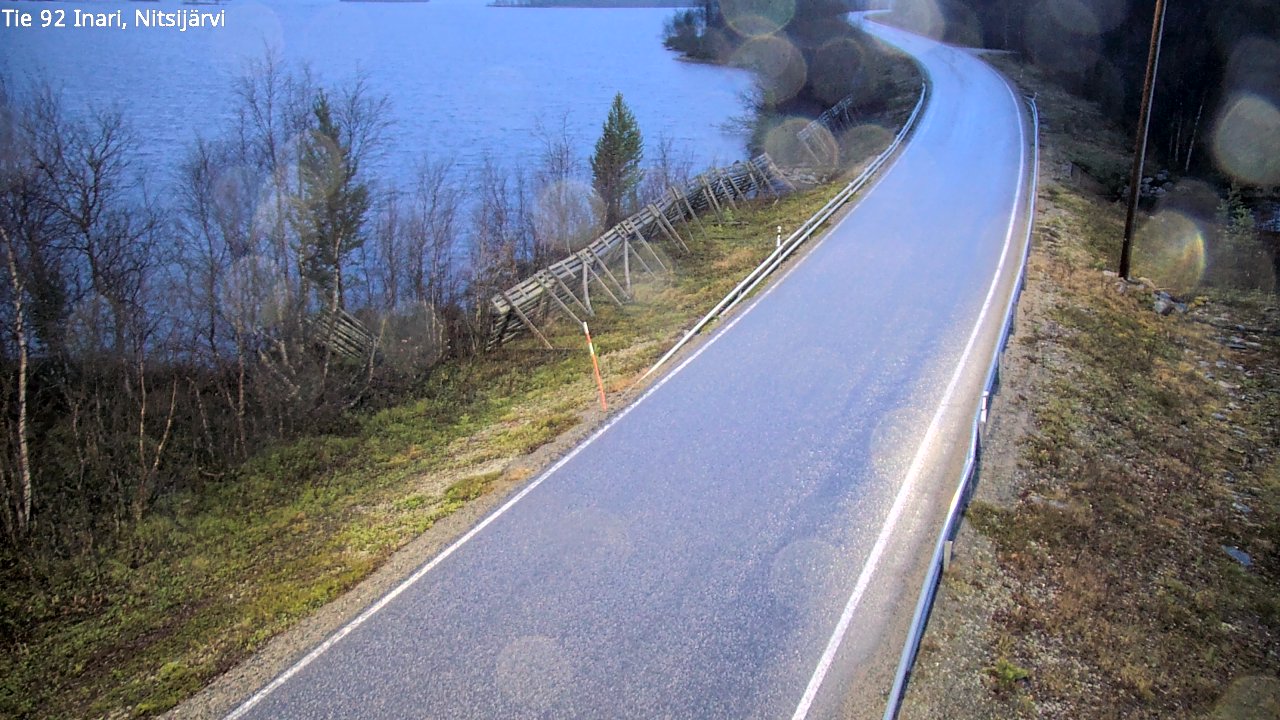 Kelikamerat Kuva Tie 92 Inari, Nitsijärvi, Inari, Lappi