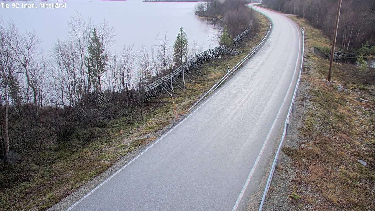 Kelikamerat Kuva Tie 92 Inari, Nitsijärvi, Inari, Lappi