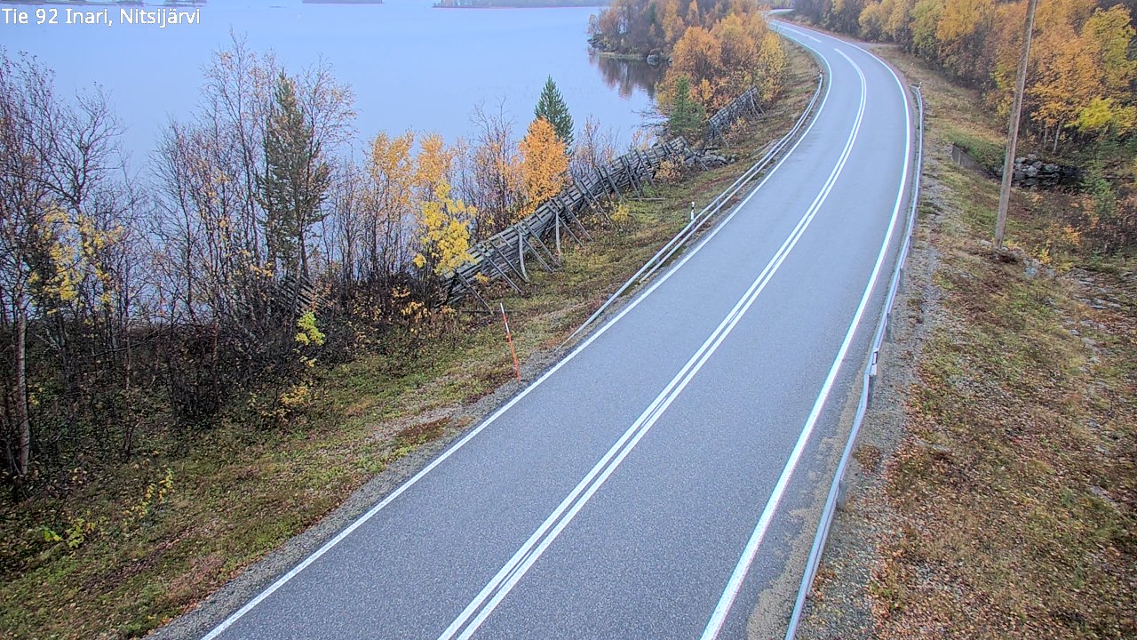 Weather Camera Image Road 92 Inari, Nitsijärvi, Inari, Lappi