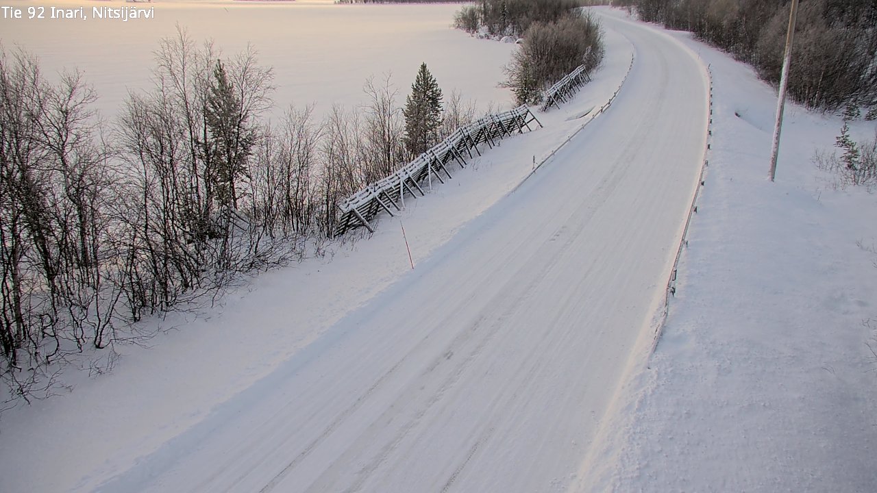 Weather Camera Image Road 92 Inari, Nitsijärvi, Inari, Lappi