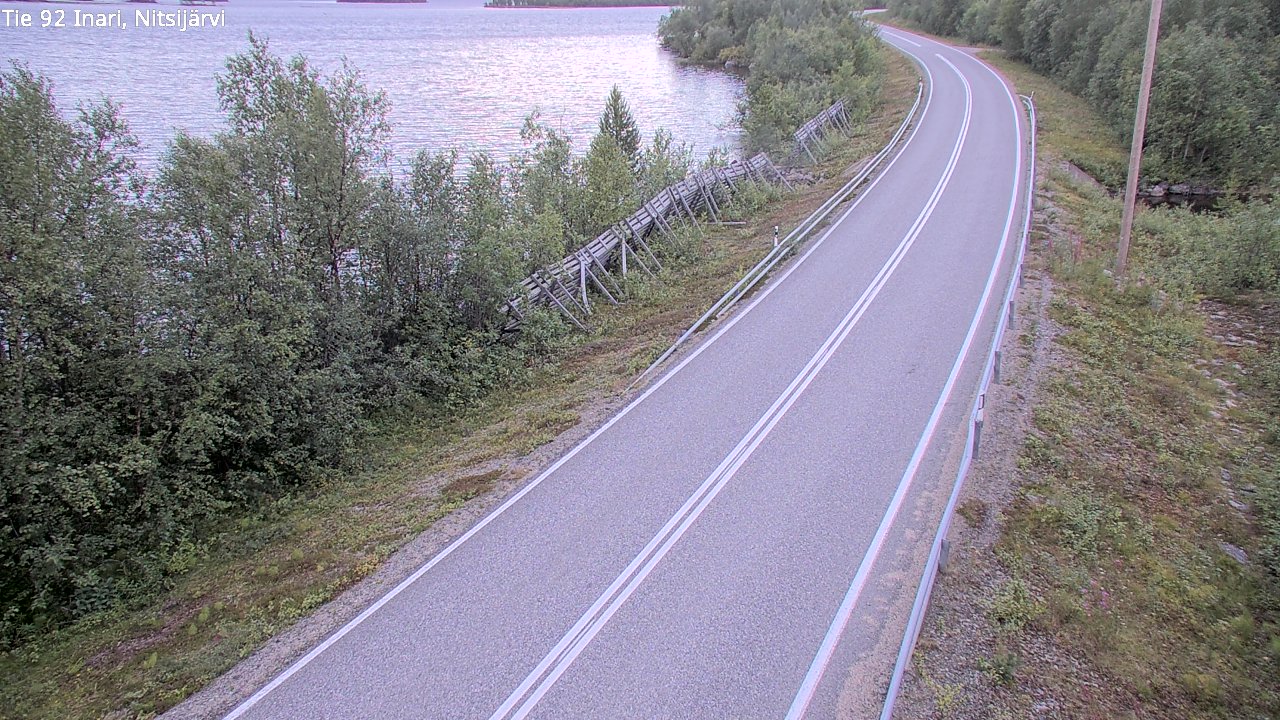 Kelikamerat Kuva Tie 92 Inari, Nitsijärvi, Inari, Lappi