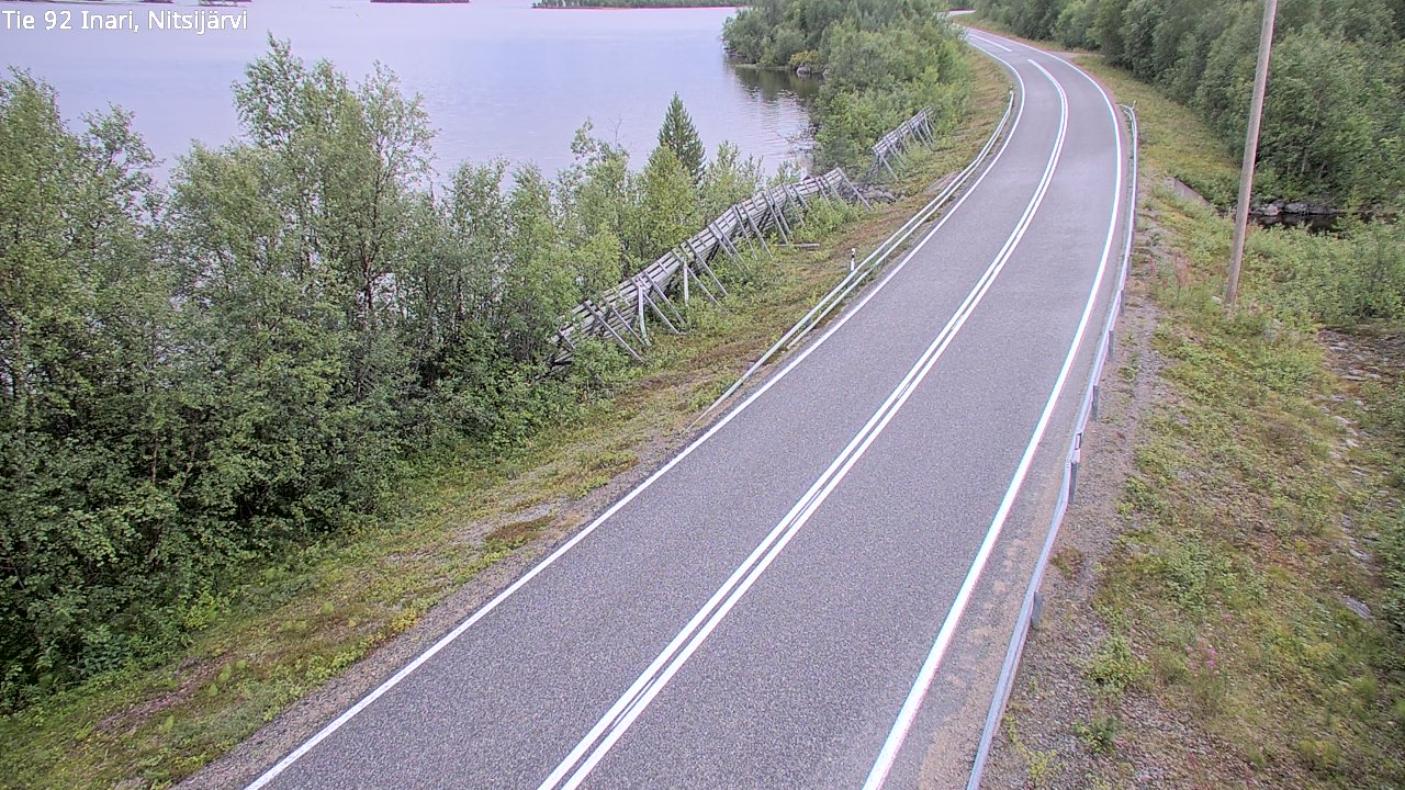 Kelikamerat Kuva Tie 92 Inari, Nitsijärvi, Inari, Lappi