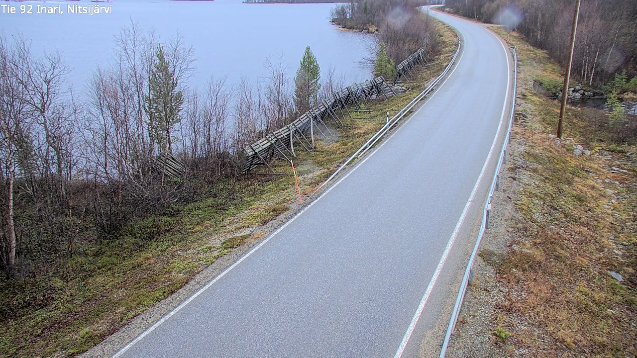 Kelikamerat Kuva Tie 92 Inari, Nitsijärvi, Inari, Lappi