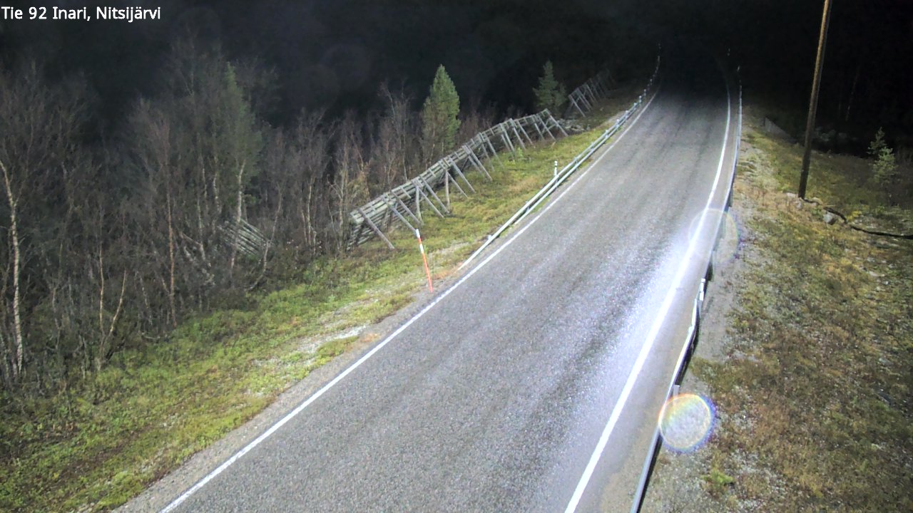 Kelikamerat Kuva Tie 92 Inari, Nitsijärvi, Inari, Lappi