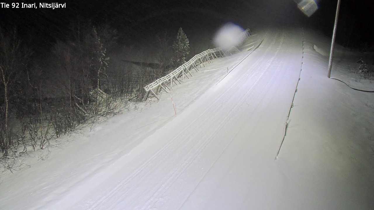 Weather Camera Image Road 92 Inari, Nitsijärvi, Inari, Lappi