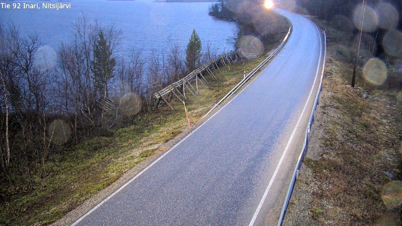 Kelikamerat Kuva Tie 92 Inari, Nitsijärvi, Inari, Lappi