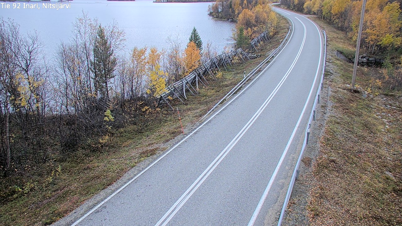 Kelikamerat Kuva Tie 92 Inari, Nitsijärvi, Inari, Lappi