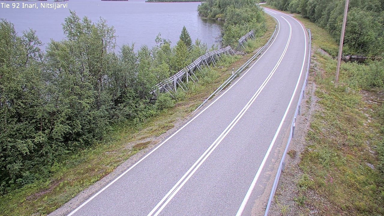 Kelikamerat Kuva Tie 92 Inari, Nitsijärvi, Inari, Lappi