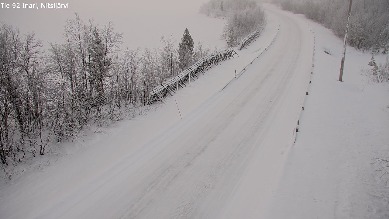 Kelikamerat Kuva Tie 92 Inari, Nitsijärvi, Inari, Lappi