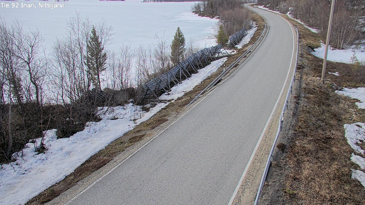 Weather Camera Image Road 92 Inari, Nitsijärvi, Inari, Lappi