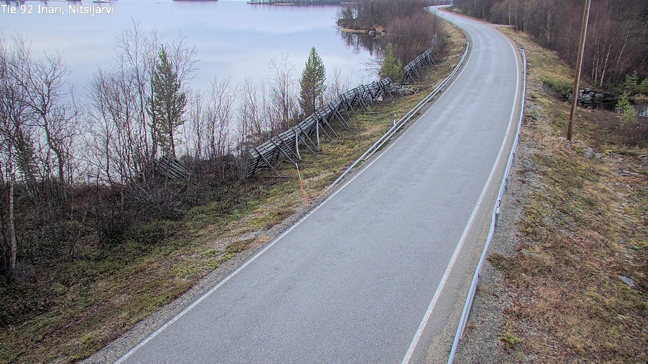 Kelikamerat Kuva Tie 92 Inari, Nitsijärvi, Inari, Lappi