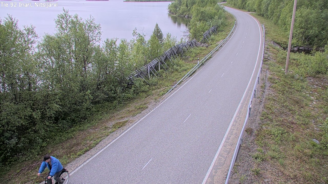 Kelikamerat Kuva Tie 92 Inari, Nitsijärvi, Inari, Lappi