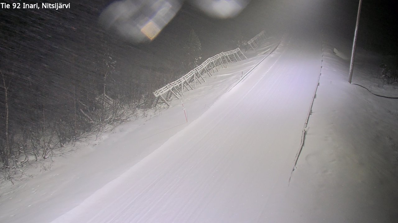 Weather Camera Image Road 92 Inari, Nitsijärvi, Inari, Lappi
