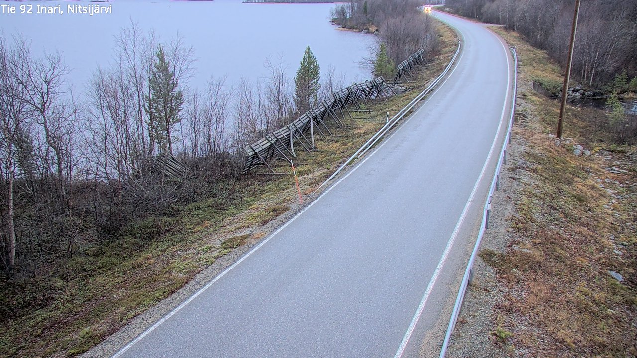 Kelikamerat Kuva Tie 92 Inari, Nitsijärvi, Inari, Lappi