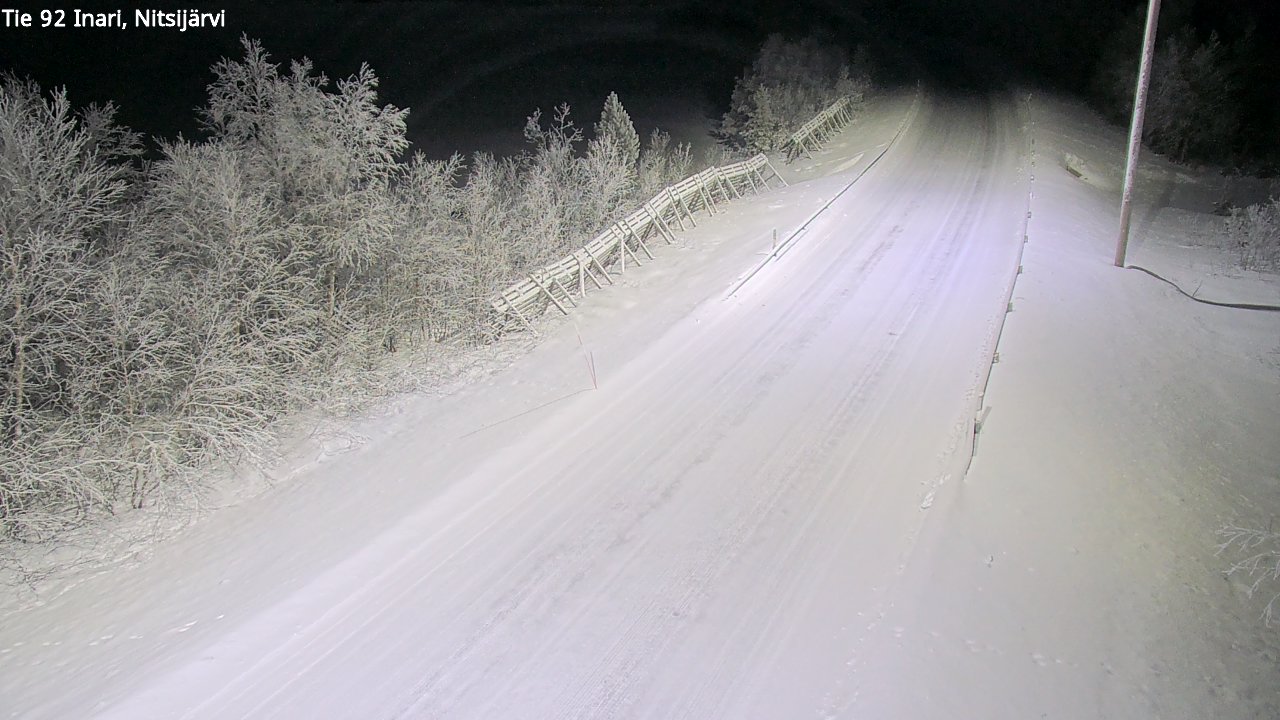 Kelikamerat Kuva Tie 92 Inari, Nitsijärvi, Inari, Lappi