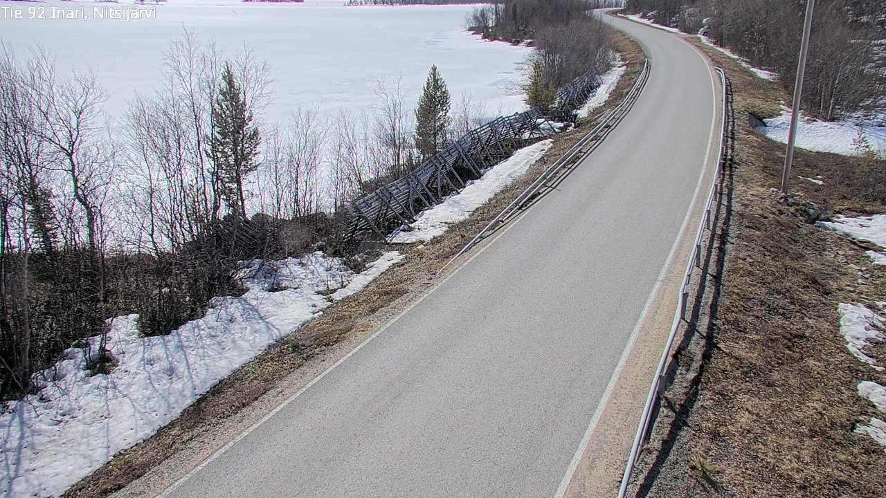 Weather Camera Image Road 92 Inari, Nitsijärvi, Inari, Lappi