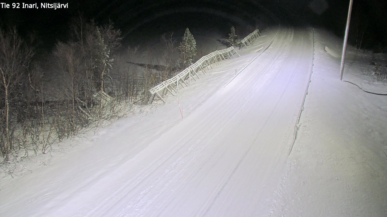 Weather Camera Image Road 92 Inari, Nitsijärvi, Inari, Lappi