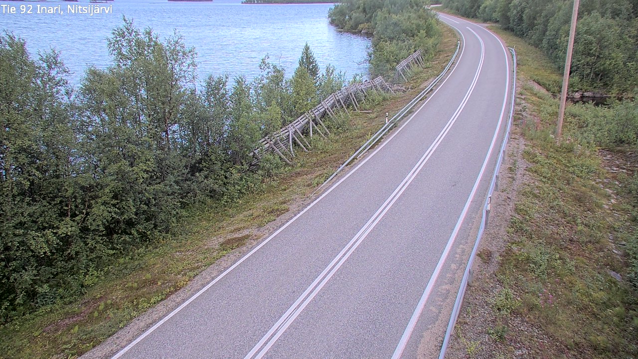 Kelikamerat Kuva Tie 92 Inari, Nitsijärvi, Inari, Lappi