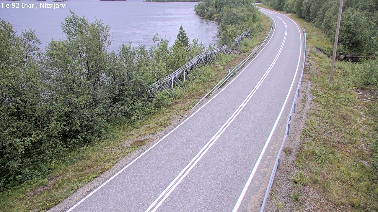 Kelikamerat Kuva Tie 92 Inari, Nitsijärvi, Inari, Lappi