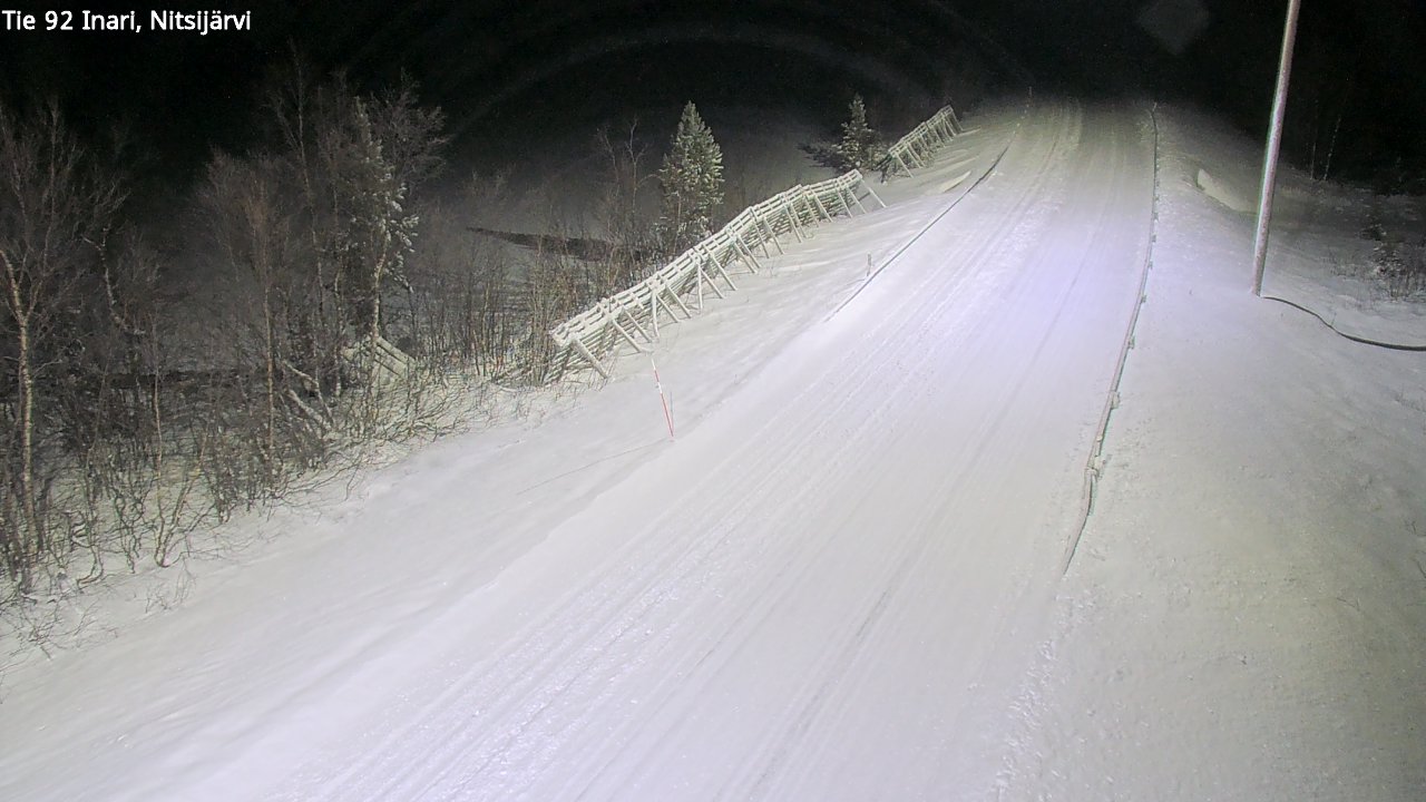 Weather Camera Image Road 92 Inari, Nitsijärvi, Inari, Lappi