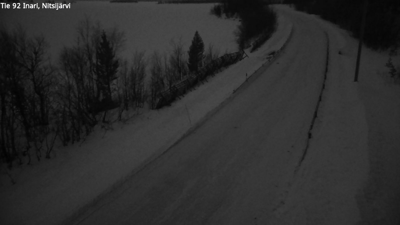 Kelikamerat Kuva Tie 92 Inari, Nitsijärvi, Inari, Lappi