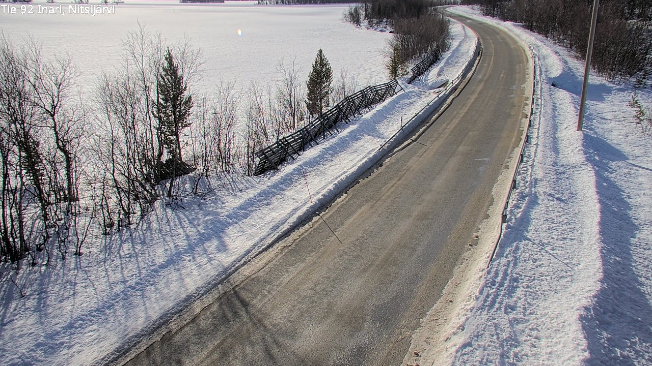 Kelikamerat Kuva Tie 92 Inari, Nitsijärvi, Inari, Lappi