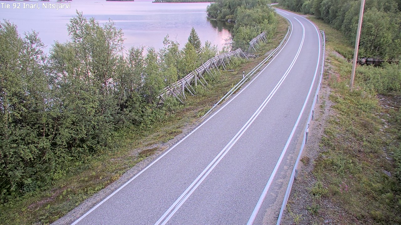 Kelikamerat Kuva Tie 92 Inari, Nitsijärvi, Inari, Lappi