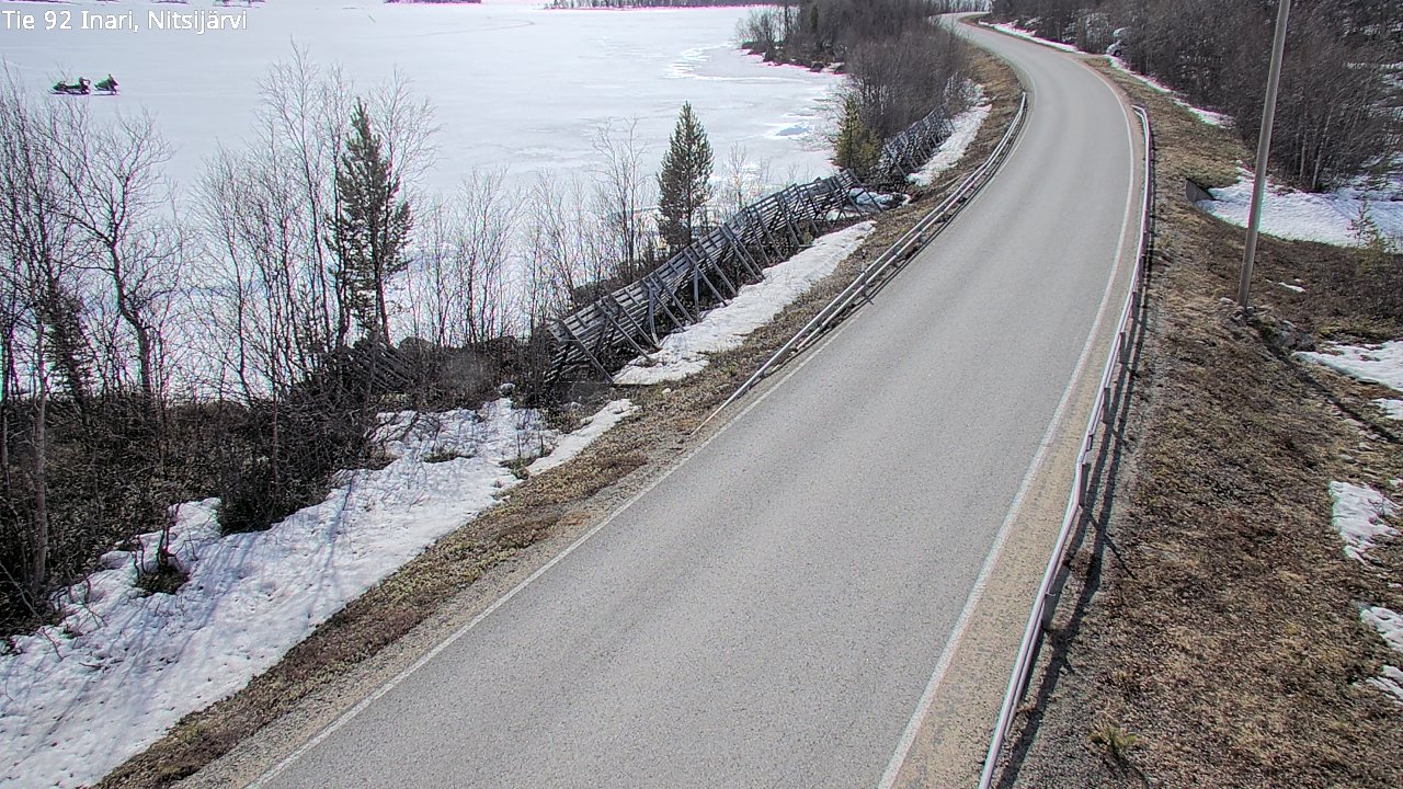 Weather Camera Image Road 92 Inari, Nitsijärvi, Inari, Lappi