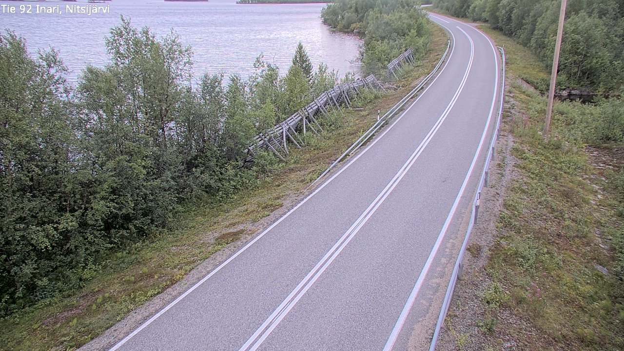 Kelikamerat Kuva Tie 92 Inari, Nitsijärvi, Inari, Lappi