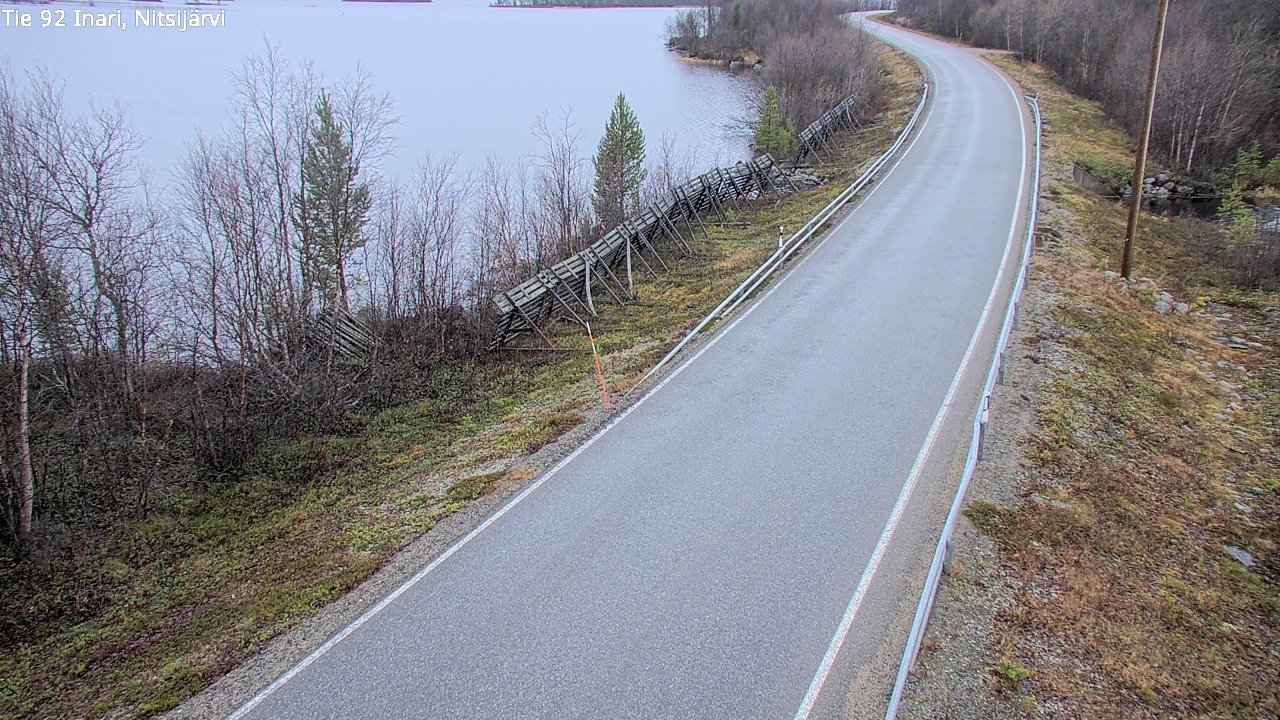 Kelikamerat Kuva Tie 92 Inari, Nitsijärvi, Inari, Lappi