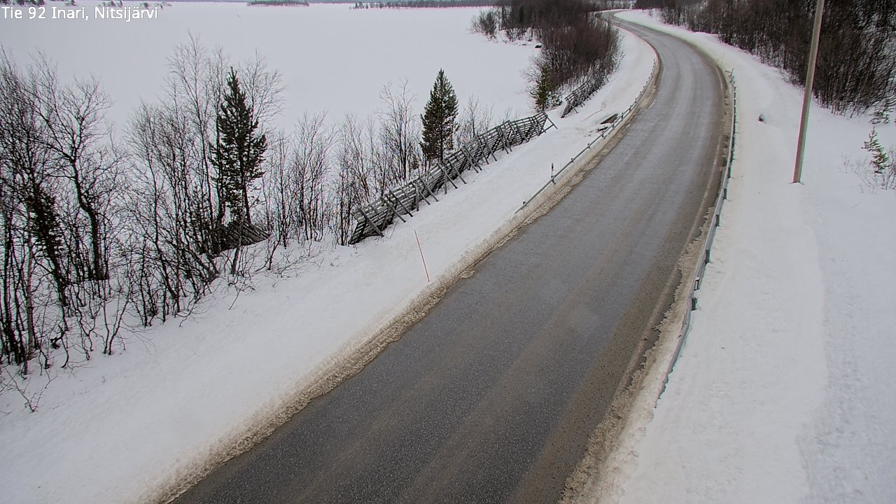 Weather Camera Image Road 92 Inari, Nitsijärvi, Inari, Lappi