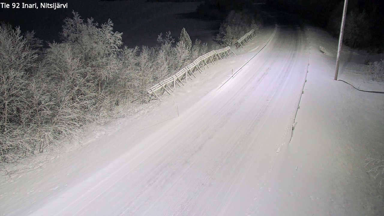 Kelikamerat Kuva Tie 92 Inari, Nitsijärvi, Inari, Lappi