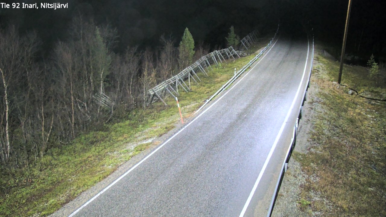 Kelikamerat Kuva Tie 92 Inari, Nitsijärvi, Inari, Lappi