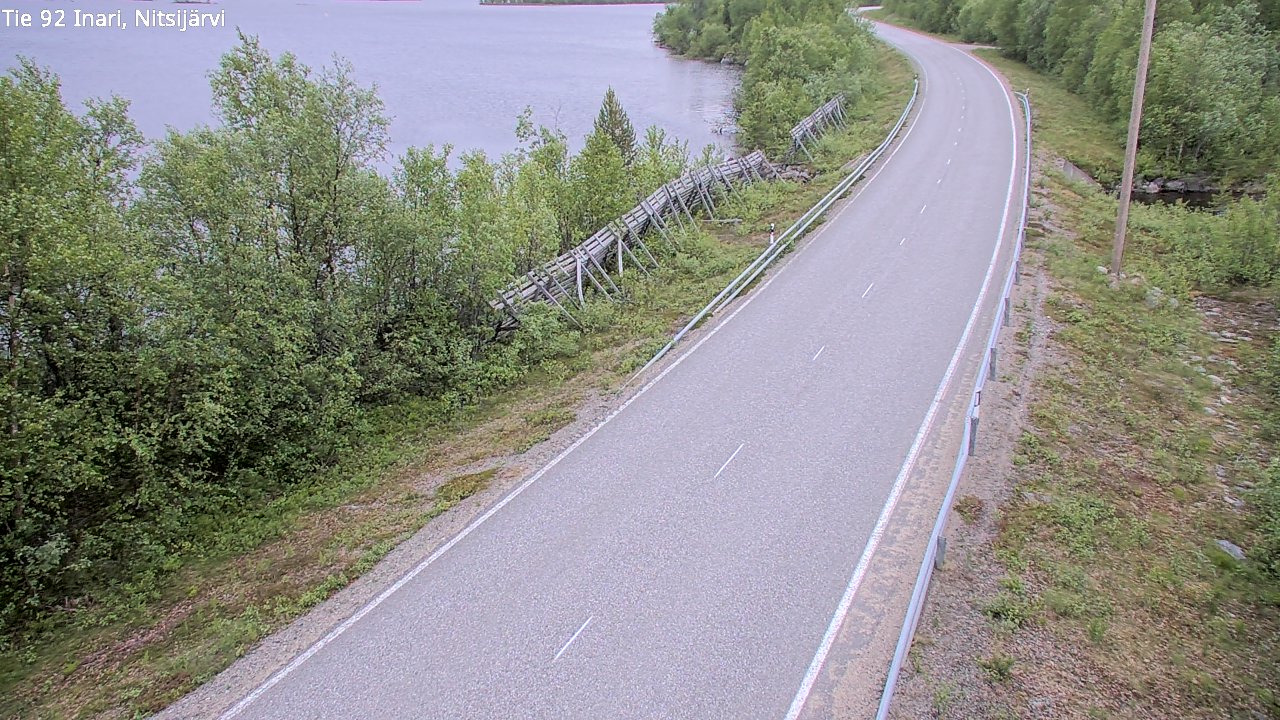 Kelikamerat Kuva Tie 92 Inari, Nitsijärvi, Inari, Lappi