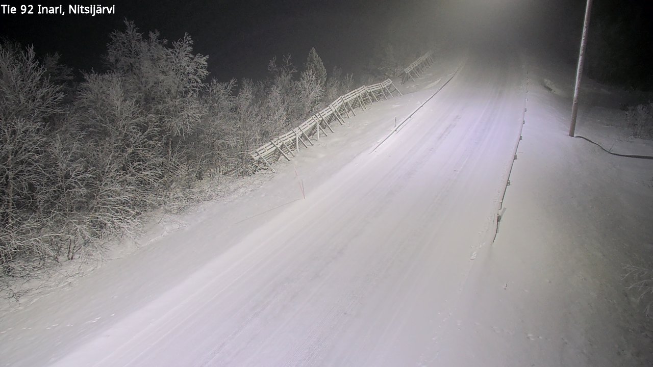 Kelikamerat Kuva Tie 92 Inari, Nitsijärvi, Inari, Lappi