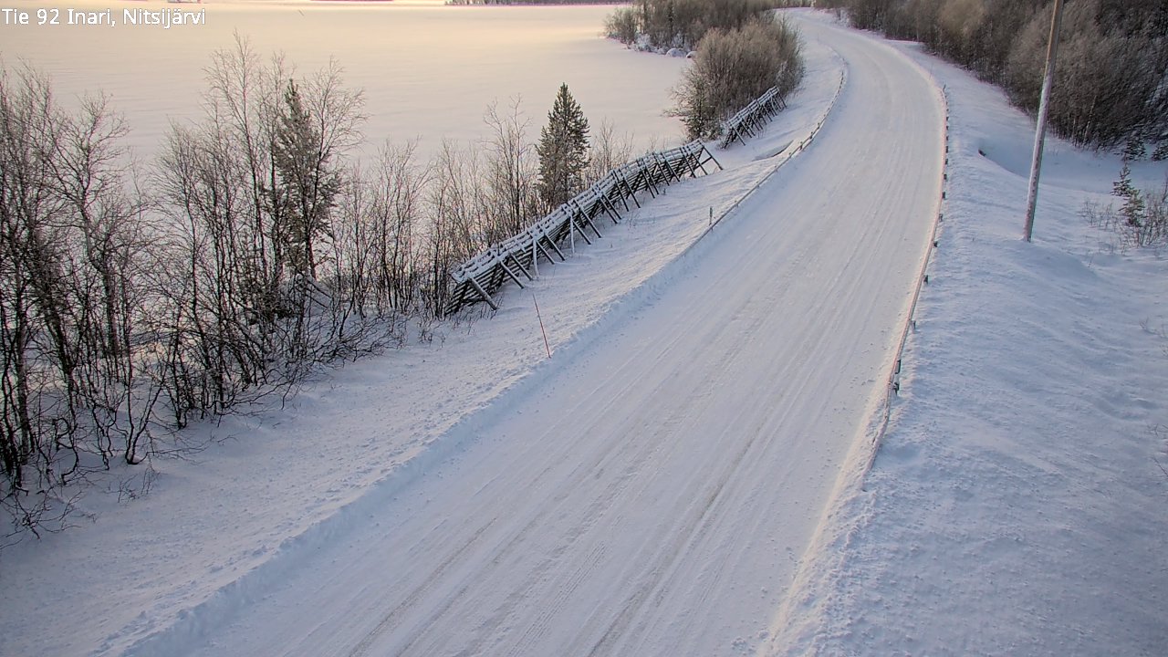 Weather Camera Image Road 92 Inari, Nitsijärvi, Inari, Lappi