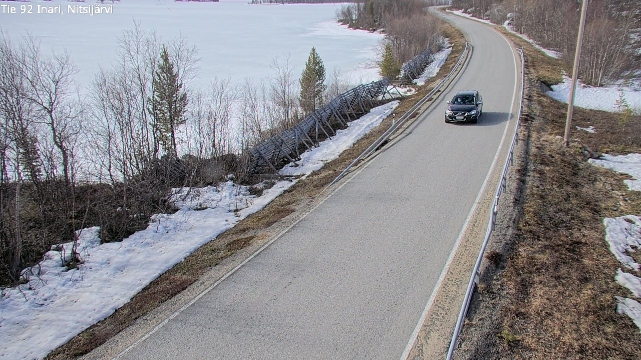 Weather Camera Image Road 92 Inari, Nitsijärvi, Inari, Lappi