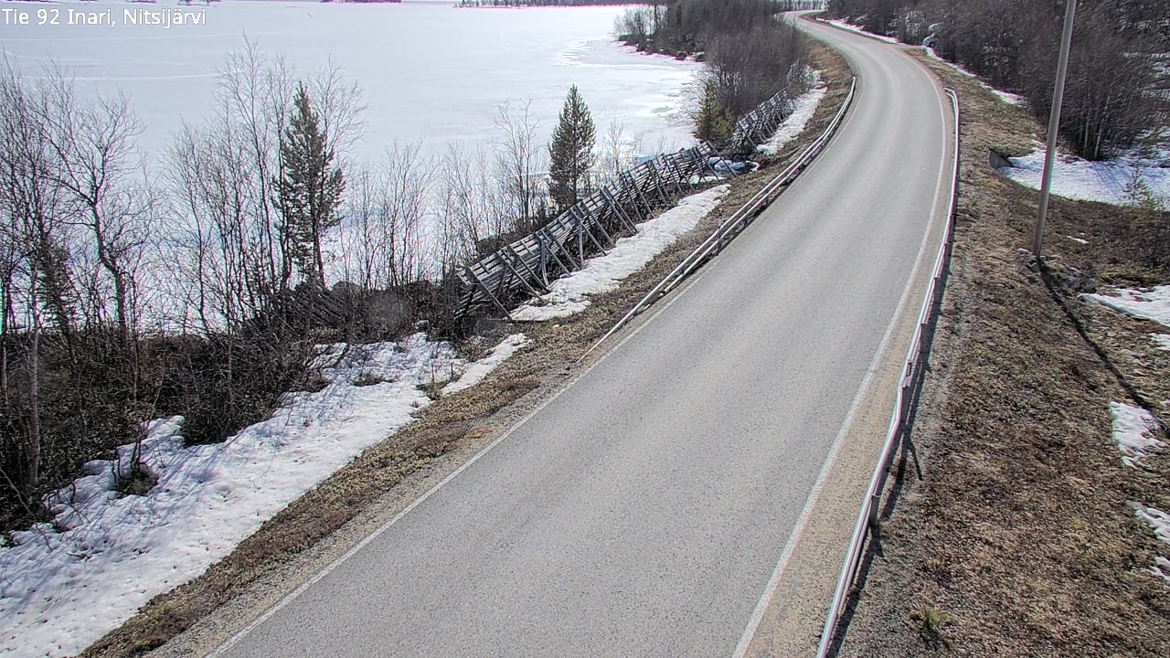 Weather Camera Image Road 92 Inari, Nitsijärvi, Inari, Lappi