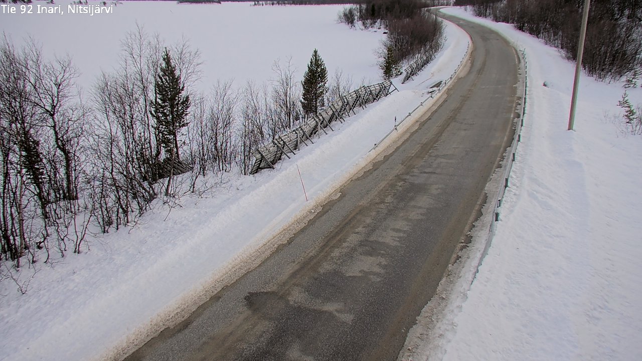 Kelikamerat Kuva Tie 92 Inari, Nitsijärvi, Inari, Lappi
