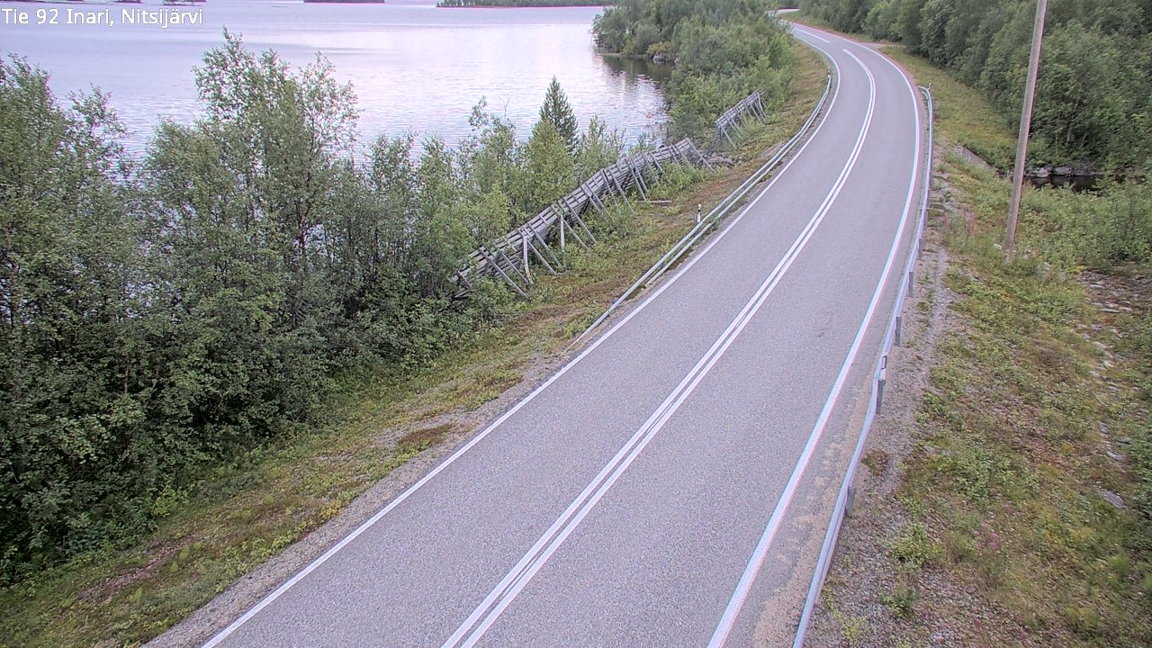 Kelikamerat Kuva Tie 92 Inari, Nitsijärvi, Inari, Lappi