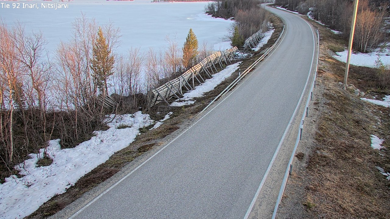 Weather Camera Image Road 92 Inari, Nitsijärvi, Inari, Lappi