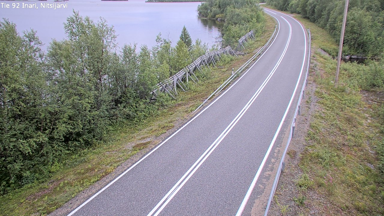 Kelikamerat Kuva Tie 92 Inari, Nitsijärvi, Inari, Lappi