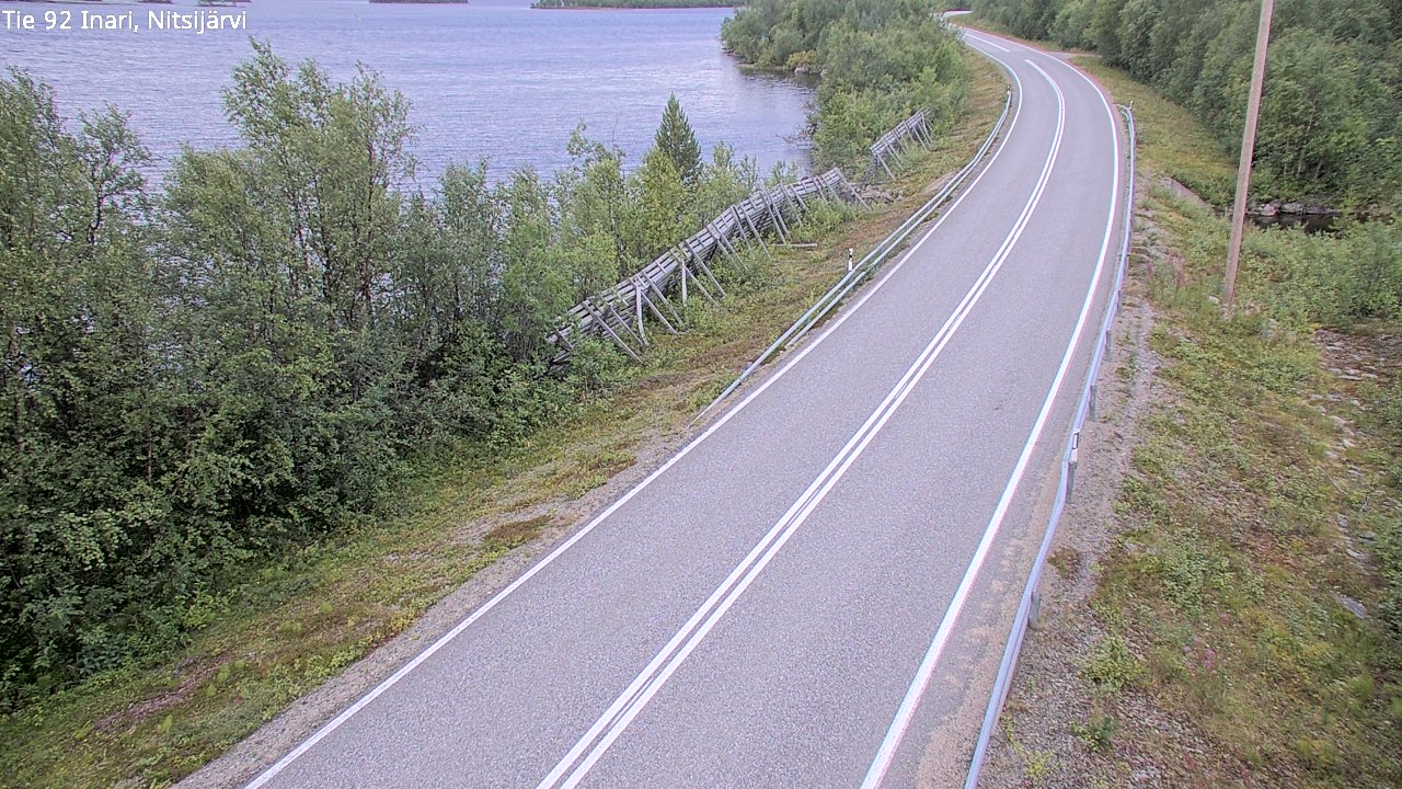 Weather Camera Image Road 92 Inari, Nitsijärvi, Inari, Lappi