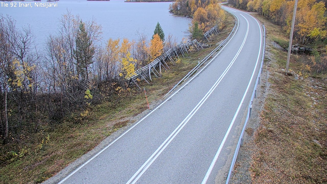 Kelikamerat Kuva Tie 92 Inari, Nitsijärvi, Inari, Lappi