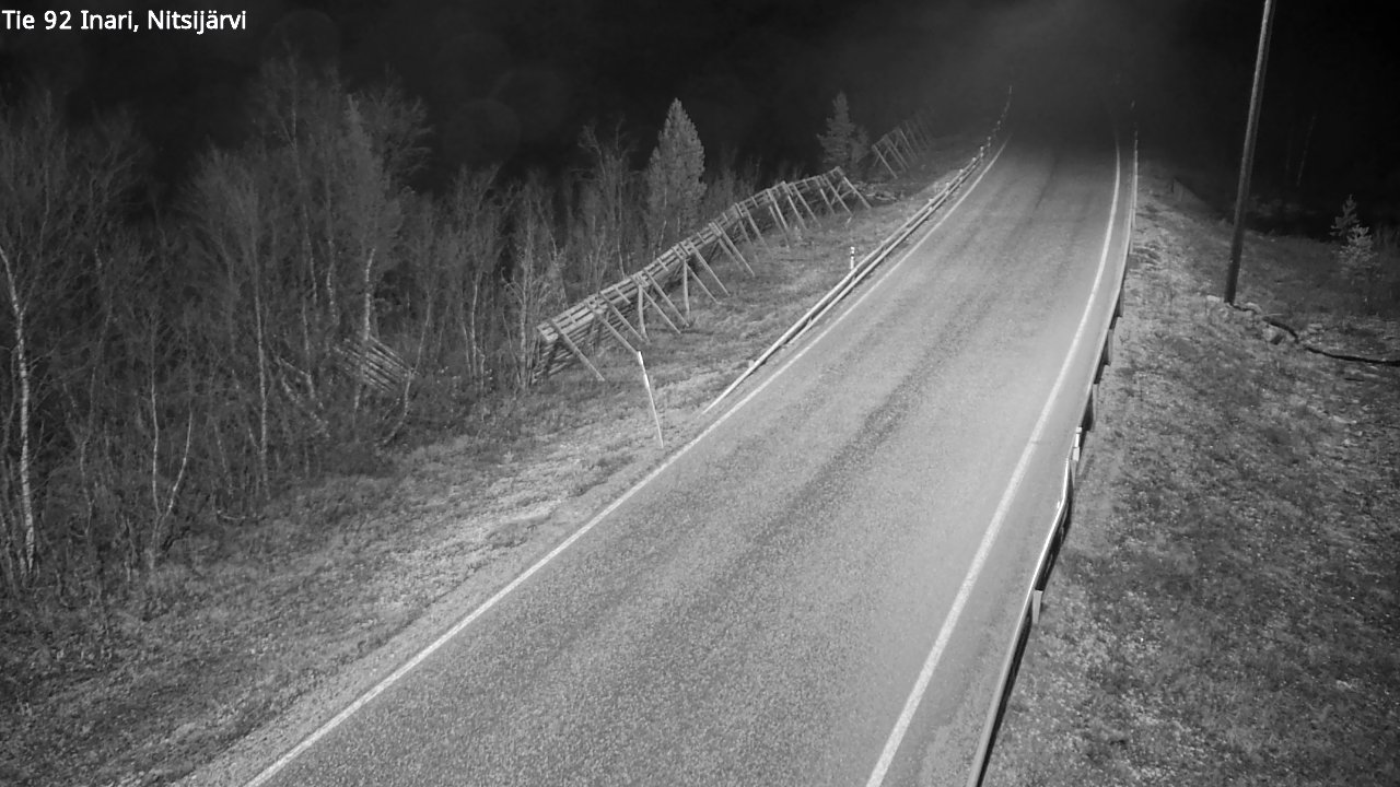 Kelikamerat Kuva Tie 92 Inari, Nitsijärvi, Inari, Lappi