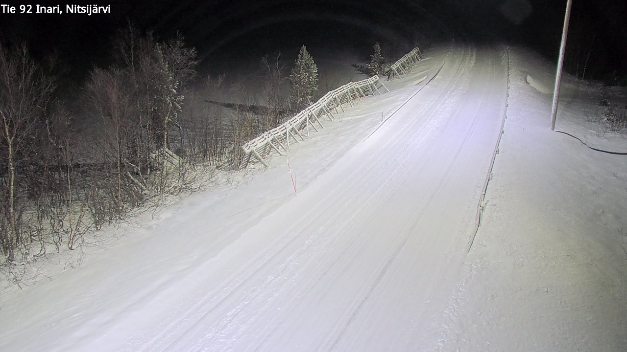 Weather Camera Image Road 92 Inari, Nitsijärvi, Inari, Lappi