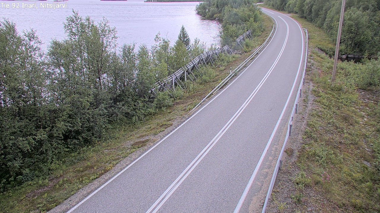 Kelikamerat Kuva Tie 92 Inari, Nitsijärvi, Inari, Lappi