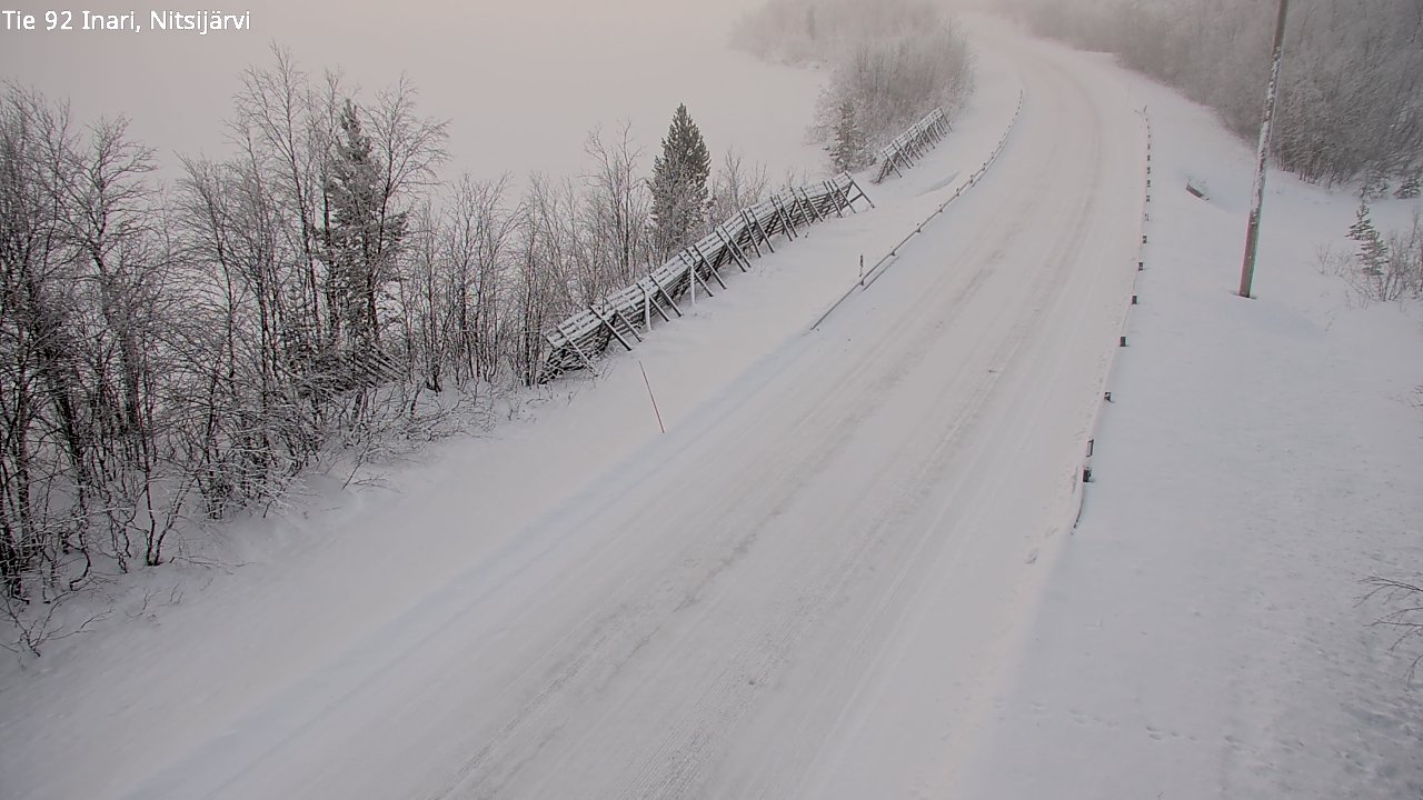 Kelikamerat Kuva Tie 92 Inari, Nitsijärvi, Inari, Lappi