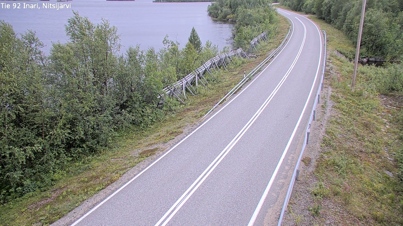 Kelikamerat Kuva Tie 92 Inari, Nitsijärvi, Inari, Lappi